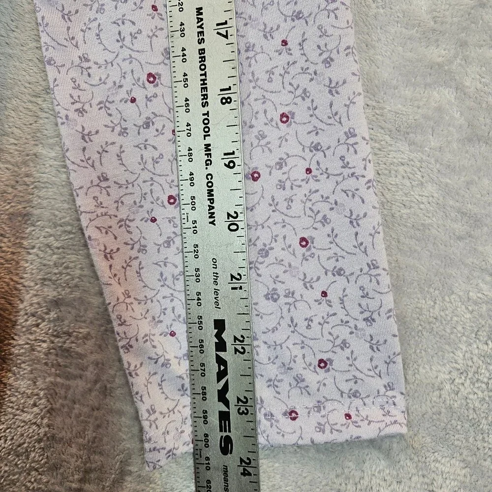 Croft & Barrow granny Nightgown Womens M  Lace Floral gather button jersey retro - Picture 7 of 13